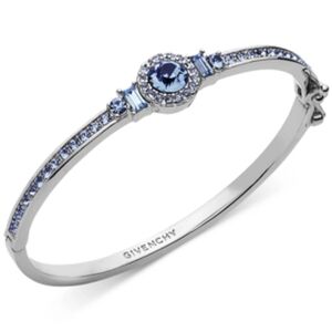 Givenchy Silver Bracelet with Blue Accents